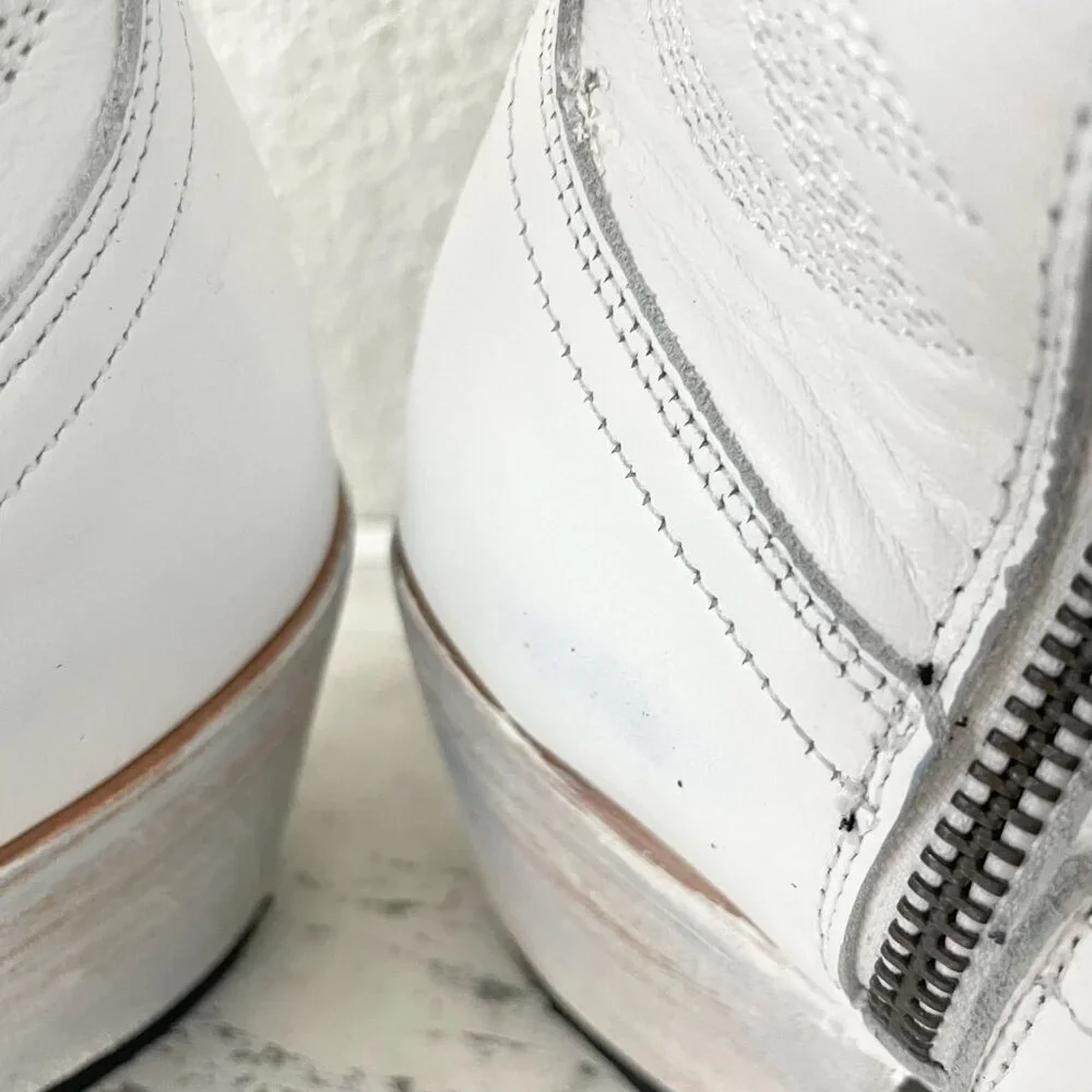 Lane MEGAN MORONEY Cowboy Boots Smokeshow Womens 10 White Western Cowgirl Tall - Picture 11 of 15